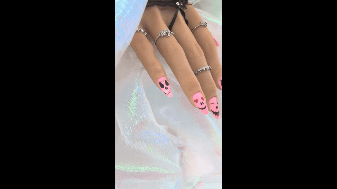 press on nails pink phantom.gif