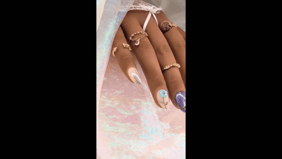press on nails jardin de tendresse foncé.gif