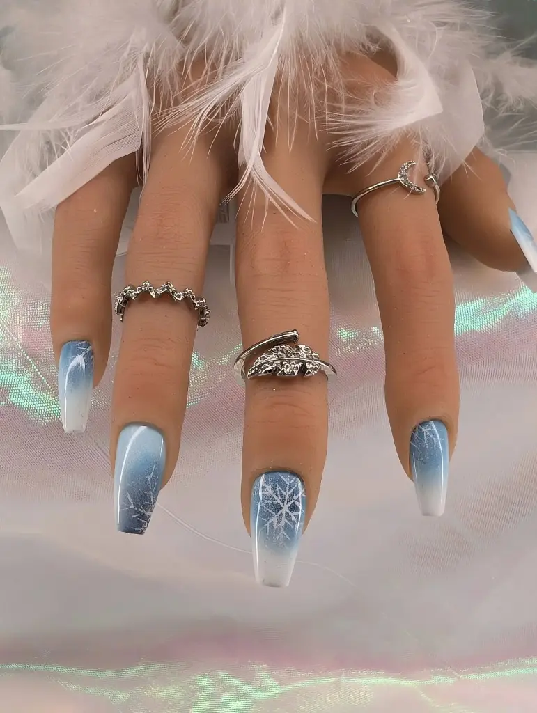 press on nails gelée du matin