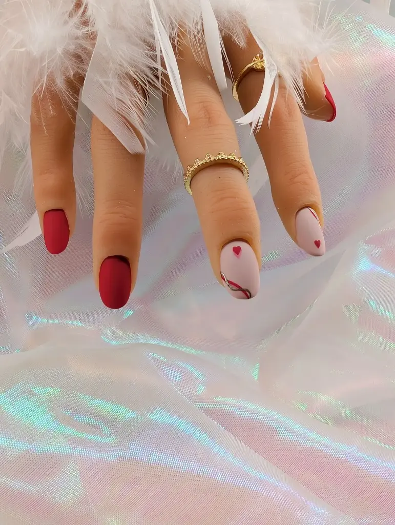 Press on nails red thread of destiny