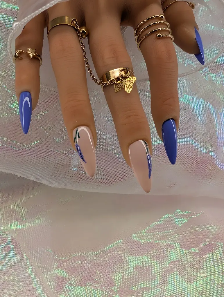 Press on nails soft lavender