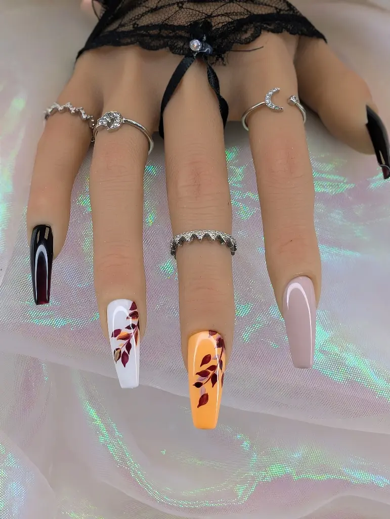 Press on nails automn whisper