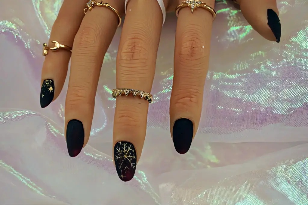 Press on nails frosted ember