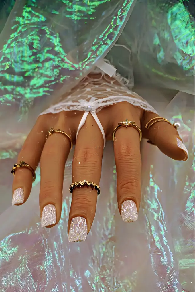 Press on nails perle de givre