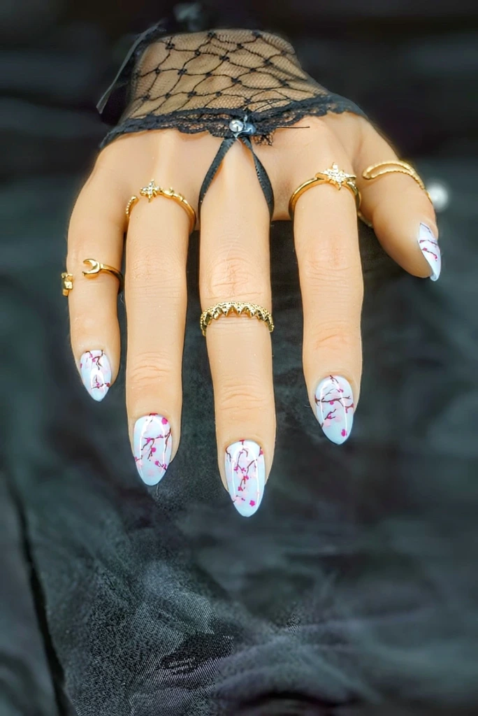 Press on nail soft sakura