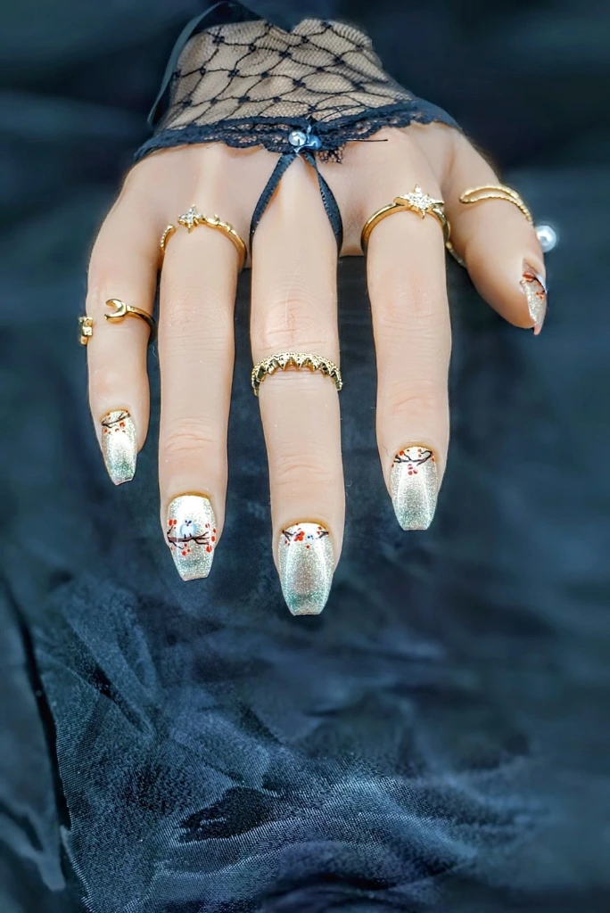 Press on nails luminous spring