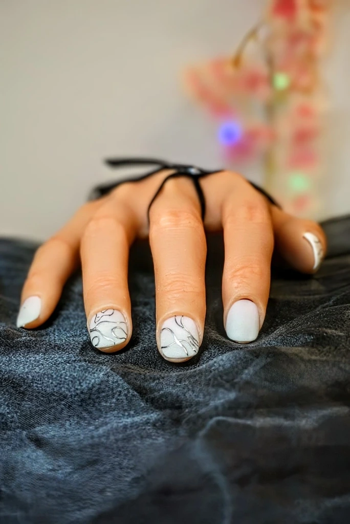 Press on nails voile d'écume