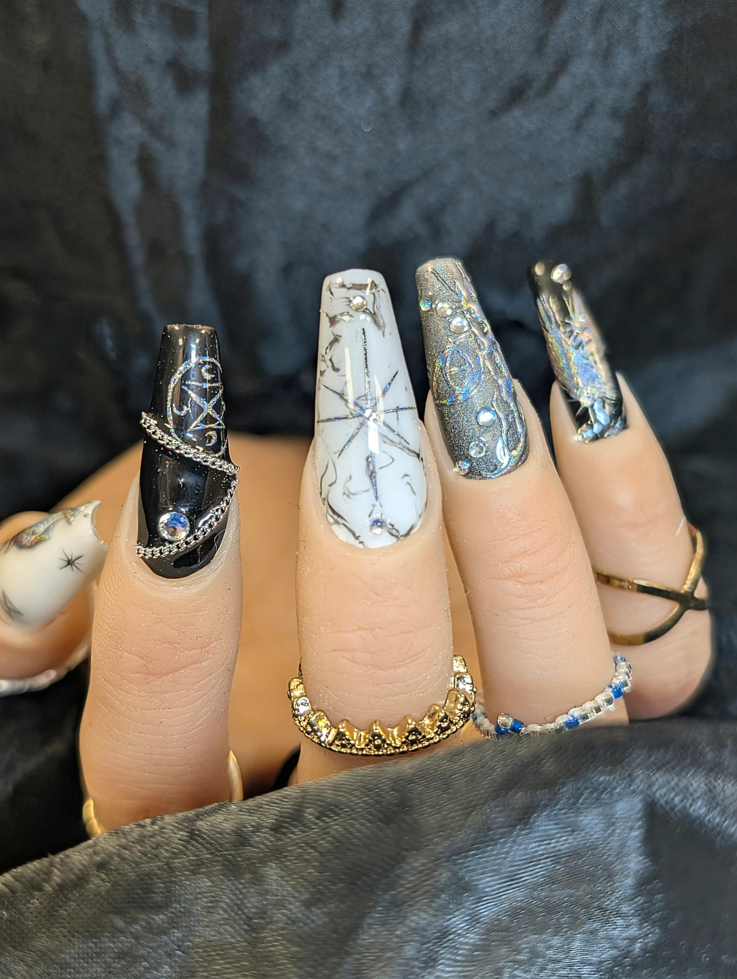 Press on nails first light